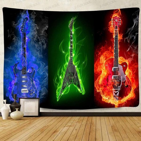 tapestries fire burning eletric guitar tapestry modern musical instruments poster hippie art
tapestries fire burning eletric guitar tapestry modern musical instruments poster hippie art
