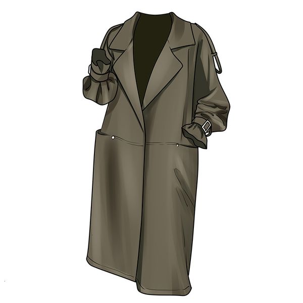 2021 new autumn and winter classic female mid-length fashion chic design solid windbreak jacket color 5d6w, Black;brown
2021 new autumn and winter classic female mid-length fashion chic design solid windbreak jacket color 5d6w, Black;brown