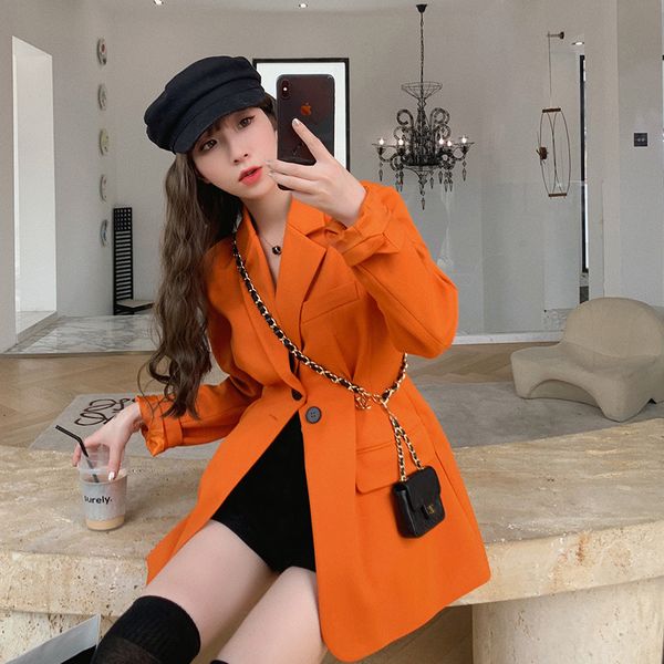 2021 blazer popular suit collar thin pocket buttons loose new fall and winter ladies coat all-match business service s9rt, White;black
2021 blazer popular suit collar thin pocket buttons loose new fall and winter ladies coat all-match business service s9rt, White;black