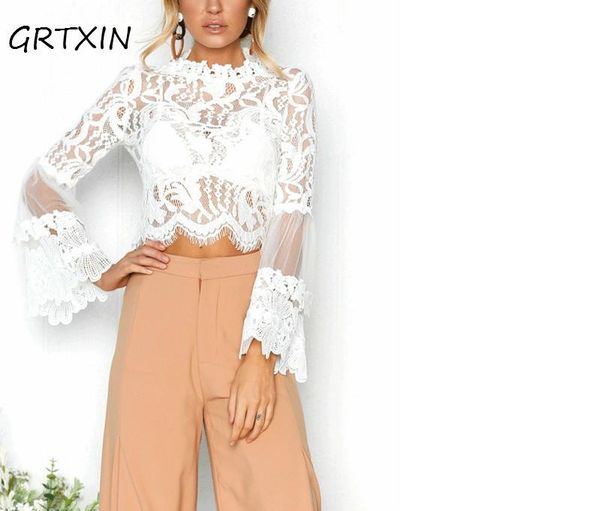 women's blouses & shirts style fashion summer bell sleeve laced crop o-neck white ladies casual
women's blouses & shirts style fashion summer bell sleeve laced crop o-neck white ladies casual