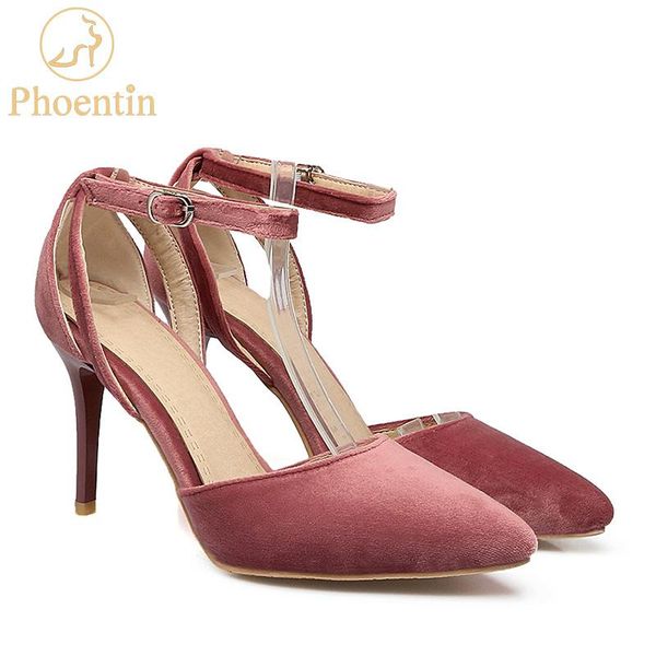 dress shoes phoentin ankle strap large size extreme high heels buckle pumps women thin heel pointed toe ft223, Black
dress shoes phoentin ankle strap large size extreme high heels buckle pumps women thin heel pointed toe ft223, Black