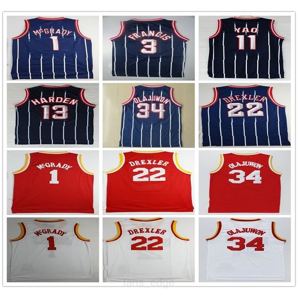 retro vintage classic basketball 13 harden jerseys hakeem 34 olajuwon tracy steve mcgrady francis yao clyde ming drexler high quality, Black;red
retro vintage classic basketball 13 harden jerseys hakeem 34 olajuwon tracy steve mcgrady francis yao clyde ming drexler high quality, Black;red