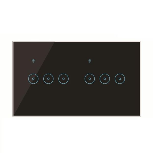 smart home control 6-way wifi wall switch tuya app automation module remote flame retardant abs
smart home control 6-way wifi wall switch tuya app automation module remote flame retardant abs