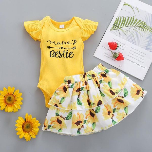 clothing sets born baby girl clothes letter ruffle ribbed +sunflower tiered suspender outfits casual infant suit 0-12m, White
clothing sets born baby girl clothes letter ruffle ribbed +sunflower tiered suspender outfits casual infant suit 0-12m, White