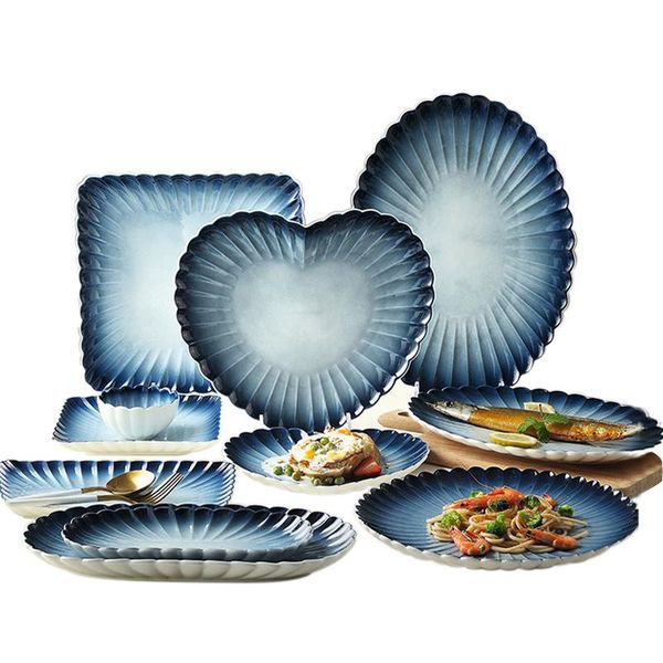 dishes & plates kitchen japanese-style chrysanthemum gradient blue ceramic tableware creative home dinner western cutlery sets
dishes & plates kitchen japanese-style chrysanthemum gradient blue ceramic tableware creative home dinner western cutlery sets