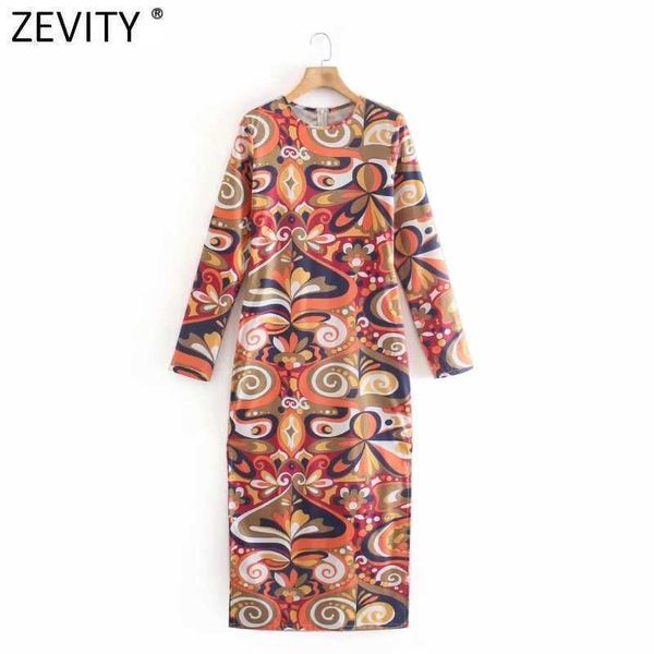 zevity women vintage totem floral print slim pencil dress chic female long sleeve back zipper side split vestido ds8366 210603, Black;gray
zevity women vintage totem floral print slim pencil dress chic female long sleeve back zipper side split vestido ds8366 210603, Black;gray