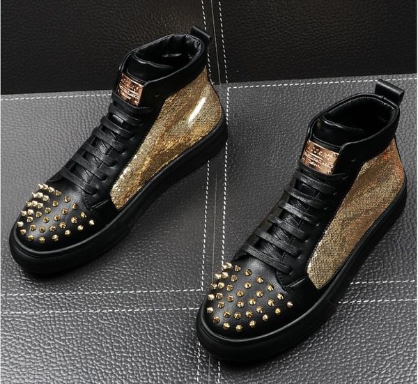 fashion men high british style gold rrivet shoe mens causal luxury shoes red black bottom rubber shoes for male
fashion men high british style gold rrivet shoe mens causal luxury shoes red black bottom rubber shoes for male