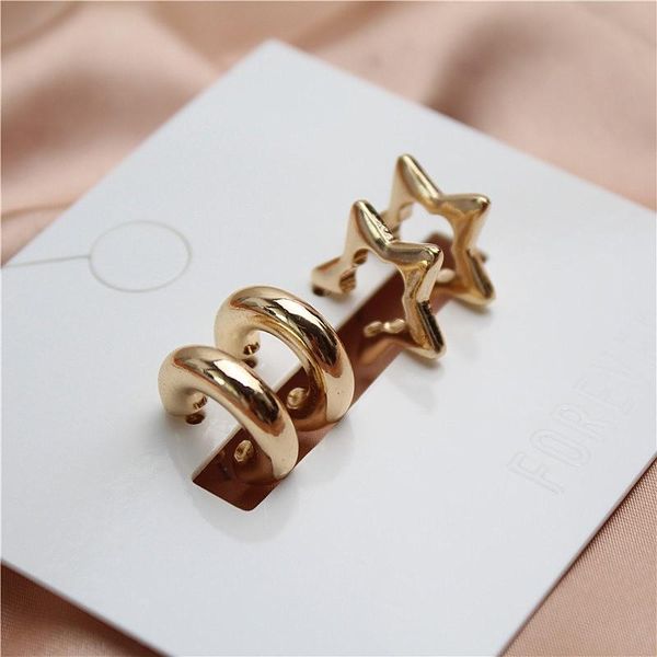 stud combination set small earrings metal bright surface star simple temperament fashion, Golden;silver
stud combination set small earrings metal bright surface star simple temperament fashion, Golden;silver