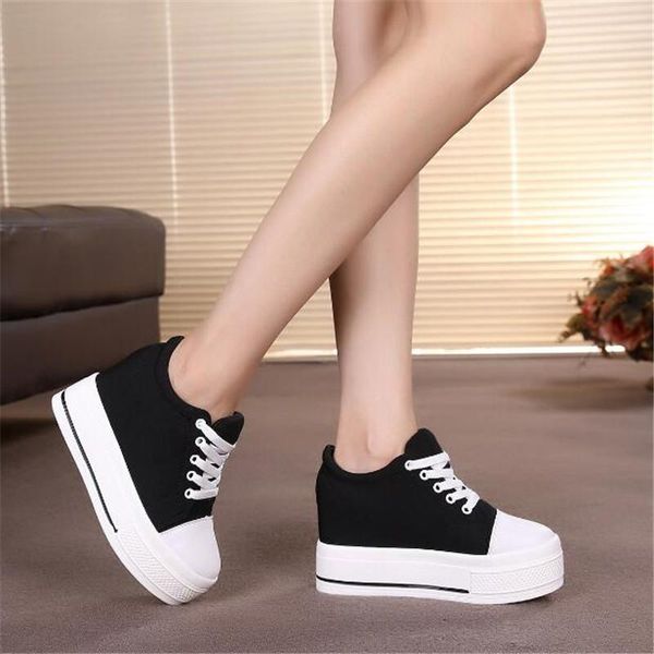 casual shoes 2021 fashion women's high heels lace up platform white women height increased shoes cm thick sole zapatos mujer, Black
casual shoes 2021 fashion women's high heels lace up platform white women height increased shoes cm thick sole zapatos mujer, Black