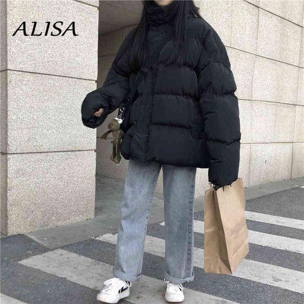 oversized puffer jacket female hooded loose korean bubble coat winter warm thick short parkas mujer women snow wear outwear 211130, Black
oversized puffer jacket female hooded loose korean bubble coat winter warm thick short parkas mujer women snow wear outwear 211130, Black