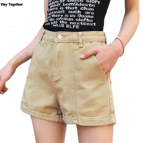 women's jeans 2021 summer high waist shorts wide leg vintage loose white khaki denim casual cuffs femme, Blue
women's jeans 2021 summer high waist shorts wide leg vintage loose white khaki denim casual cuffs femme, Blue