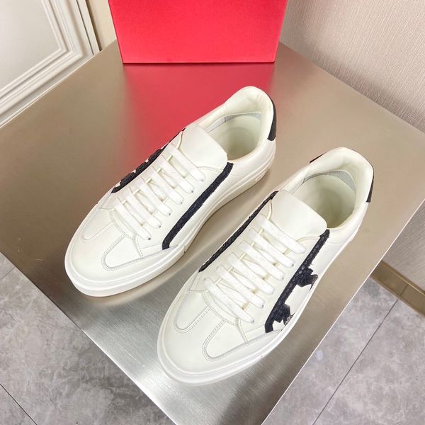 new shoes embroidered luxury designer white tiger bee snake genuine leather sneaker mens trainers casualb21, Black
new shoes embroidered luxury designer white tiger bee snake genuine leather sneaker mens trainers casualb21, Black