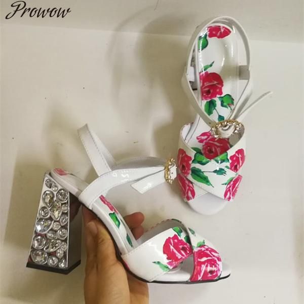 prowow wedding pumps women crystal high heels women shoes buckle design gladiator woman flower embellished chic plus size, Black
prowow wedding pumps women crystal high heels women shoes buckle design gladiator woman flower embellished chic plus size, Black