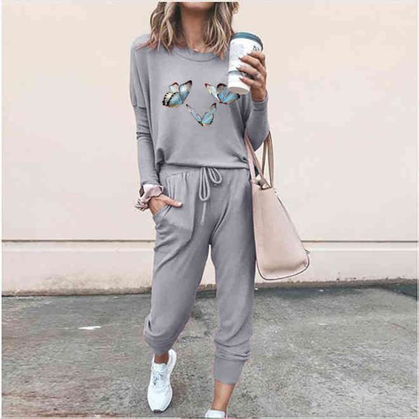 women's two piece pants female foreign trade spring and autumn women's clothing released long sleeve tender leisure 6tll, White
women's two piece pants female foreign trade spring and autumn women's clothing released long sleeve tender leisure 6tll, White