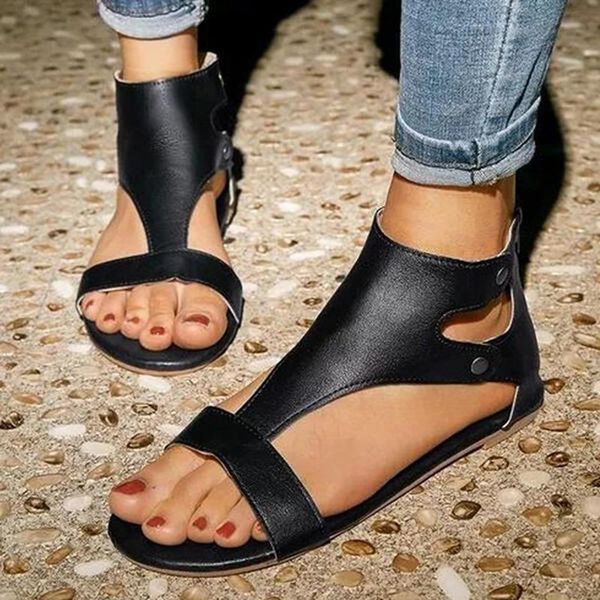 sandals women summer fashion women's 2021 leather button rubber open toe casual rome shoes flat gladiator, Black
sandals women summer fashion women's 2021 leather button rubber open toe casual rome shoes flat gladiator, Black