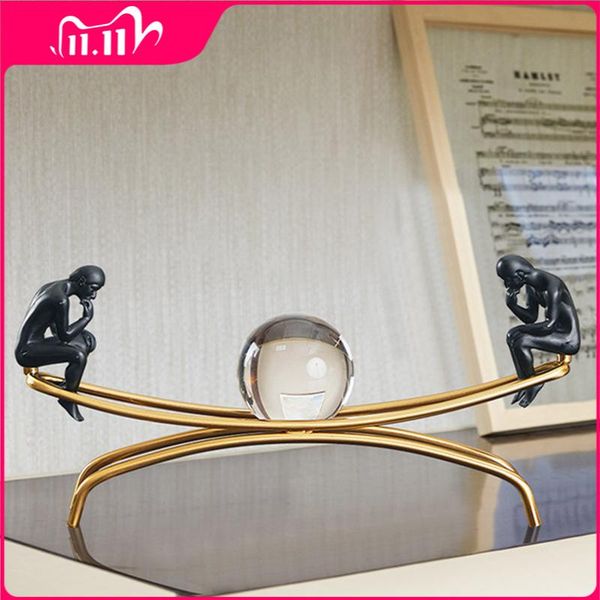 decorative objects & figurines europeanstyle thinker crystal ball decoration model room ornaments study desk living home soft decor
decorative objects & figurines europeanstyle thinker crystal ball decoration model room ornaments study desk living home soft decor