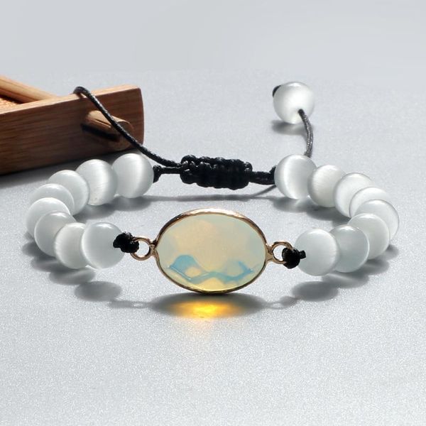 beaded, strands women charm cat eye beads bracelet oval drop type pendant braided couple adjustable bangles jewelry gift, Black
beaded, strands women charm cat eye beads bracelet oval drop type pendant braided couple adjustable bangles jewelry gift, Black