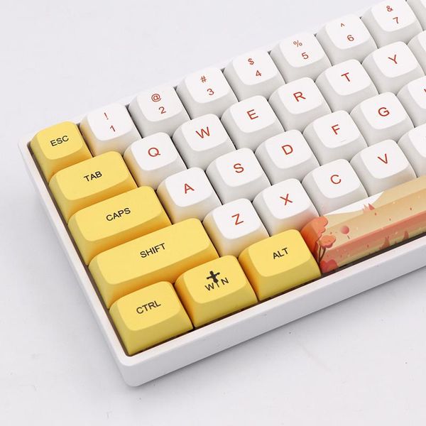 keyboards keypro qiuyun yellow white ethermal dye sublimation fonts pbt keycap for wired usb mechanical keyboard 129 keycaps
keyboards keypro qiuyun yellow white ethermal dye sublimation fonts pbt keycap for wired usb mechanical keyboard 129 keycaps