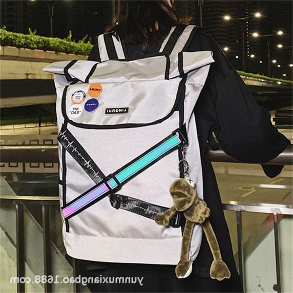 korean roll mouth backpack men's large capacity fashion trend schoolbag women's college students' outdoor leisure sports
korean roll mouth backpack men's large capacity fashion trend schoolbag women's college students' outdoor leisure sports