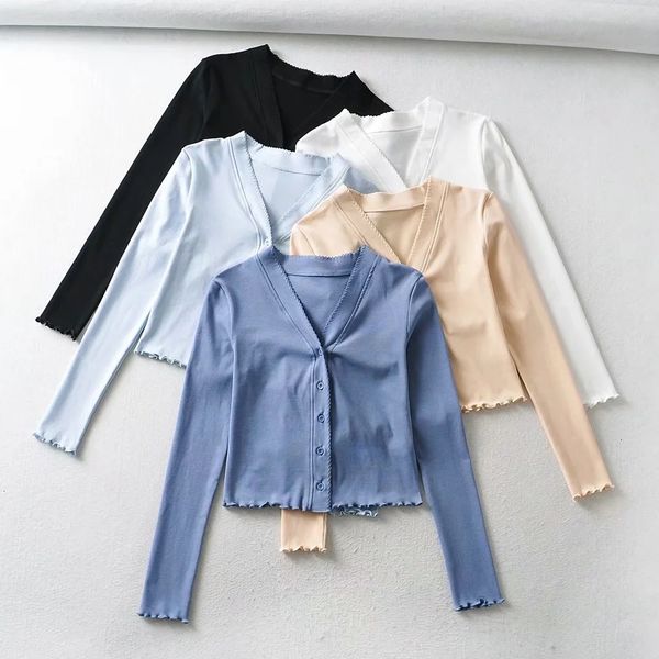 2021 new autumn women's fashion blogger euramerican simple v-neck small wave ee cardigan long sleeve t-shirt n67f, White
2021 new autumn women's fashion blogger euramerican simple v-neck small wave ee cardigan long sleeve t-shirt n67f, White