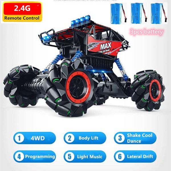 high speed 4wd 2.4ghz remote control rc racing car drift vehical with flash light music dancing car toy big size 3pcs battery
high speed 4wd 2.4ghz remote control rc racing car drift vehical with flash light music dancing car toy big size 3pcs battery