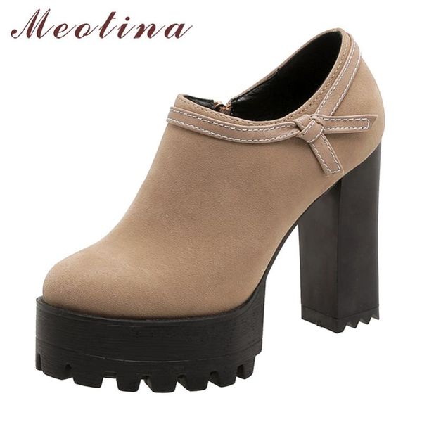 dress shoes meotina high heels women pumps zipper platform square mixed colors round toe ladies spring big size 33-42, Black
dress shoes meotina high heels women pumps zipper platform square mixed colors round toe ladies spring big size 33-42, Black