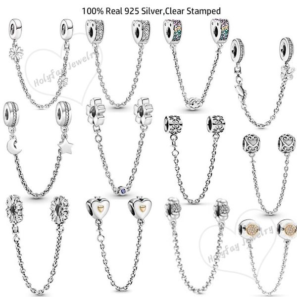 925 sterling silver small love connection safety chain charm for bracelets compatible with original jewelry diy making q0531, Black
925 sterling silver small love connection safety chain charm for bracelets compatible with original jewelry diy making q0531, Black