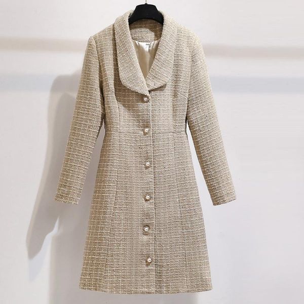 women's wool & blends brand fashion women high luxury winter vintage elegant slim mid-length woolen jacket coat, Black
women's wool & blends brand fashion women high luxury winter vintage elegant slim mid-length woolen jacket coat, Black