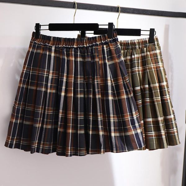skirts casual pleated skirt women large size summer short wild women's 2021 fashion elegant plaid a-line female q31, Black
skirts casual pleated skirt women large size summer short wild women's 2021 fashion elegant plaid a-line female q31, Black