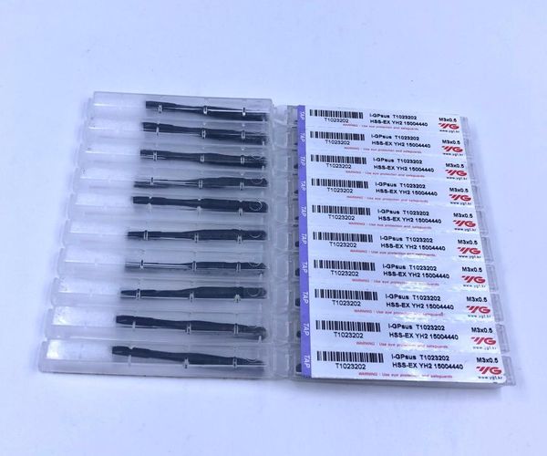 hand tools t1023 series original korea yg hss-ex spiral point taps for stainless steel cnc tool m2-m24 10pcs/lot
hand tools t1023 series original korea yg hss-ex spiral point taps for stainless steel cnc tool m2-m24 10pcs/lot