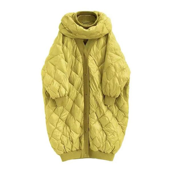 mid-length bib down jacket long sleeve patchwork argyle casual loose korean coats female 2020 winter fashion new, Black;brown
mid-length bib down jacket long sleeve patchwork argyle casual loose korean coats female 2020 winter fashion new, Black;brown