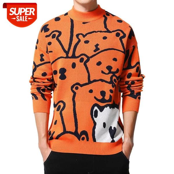 seveyfan 2021mens autumn casual sweaters polar bear pattern trendy slim sweaters cotton long sleeve round collar male warm pullo #bt0b, White;black
seveyfan 2021mens autumn casual sweaters polar bear pattern trendy slim sweaters cotton long sleeve round collar male warm pullo #bt0b, White;black