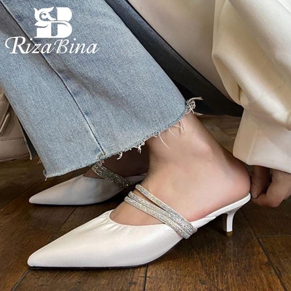 sandals rizabina women real leather pointed toe band summer shoes fashion vacation footwear size 34-39, Black
sandals rizabina women real leather pointed toe band summer shoes fashion vacation footwear size 34-39, Black