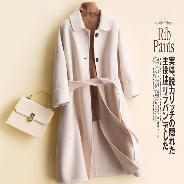 2021 women sleeve 100% merino wool autumn winter the new fashion long jacket coats thick cardigan overcoat warm ladies nkfj, Black
2021 women sleeve 100% merino wool autumn winter the new fashion long jacket coats thick cardigan overcoat warm ladies nkfj, Black