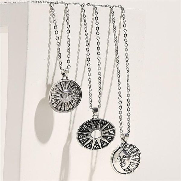 pendant necklaces 2021 fashion 3 piece necklace set retro sun gold silver chain men's women's collares para mujer
pendant necklaces 2021 fashion 3 piece necklace set retro sun gold silver chain men's women's collares para mujer