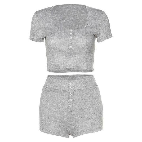 women's tracksuits 2021 summer women suits u-neck solid short sleeve ladies tee pants two-piece set casual suit l343, Gray
women's tracksuits 2021 summer women suits u-neck solid short sleeve ladies tee pants two-piece set casual suit l343, Gray