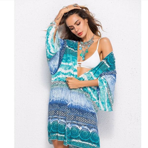 women's swimwear women boho chiffon kimono blouse coat floral shawl transperant cardigan beach bikini cover up, White;black
women's swimwear women boho chiffon kimono blouse coat floral shawl transperant cardigan beach bikini cover up, White;black