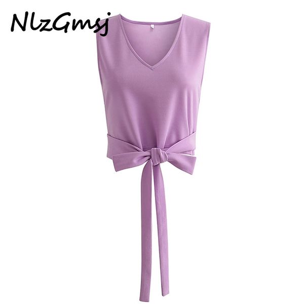 tank women summer short v-neck knot decorated solid color pullover vest 210628, White
tank women summer short v-neck knot decorated solid color pullover vest 210628, White
