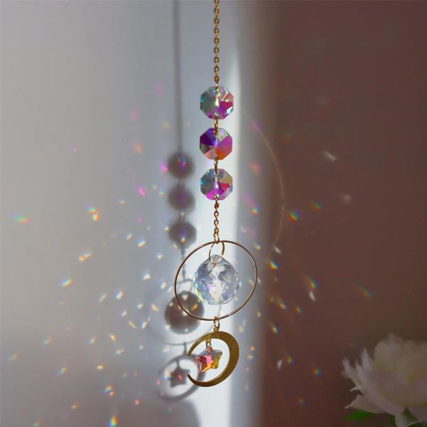 garden decorations crystal hanging - five-pointed star rainbow suncatcher prism ornament pendant home car decors
garden decorations crystal hanging - five-pointed star rainbow suncatcher prism ornament pendant home car decors