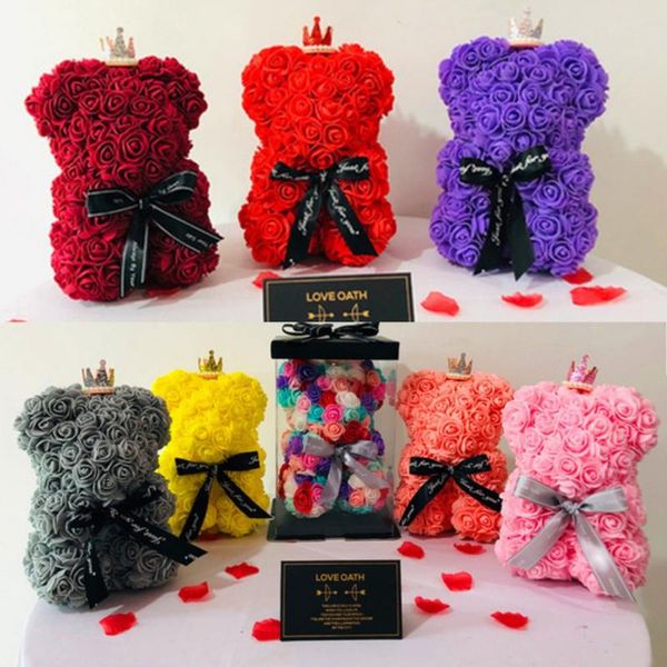decorative flowers & wreaths 2021 25cm red rose teddy bear flower valentines day gift artificial decoration christmas gifts women
decorative flowers & wreaths 2021 25cm red rose teddy bear flower valentines day gift artificial decoration christmas gifts women