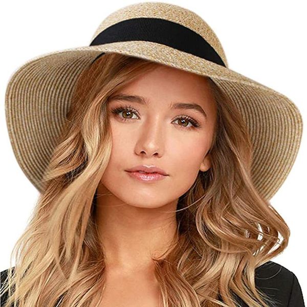 wide brim hats furtalk summer hat for women beach sun straw panama fedora cap uv protection female, Blue;gray
wide brim hats furtalk summer hat for women beach sun straw panama fedora cap uv protection female, Blue;gray