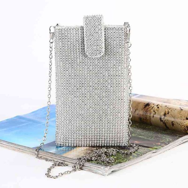 new diamond inlaid mobile phone women's chain messenger single shoulder small rhinestone evening vertical party bag
new diamond inlaid mobile phone women's chain messenger single shoulder small rhinestone evening vertical party bag