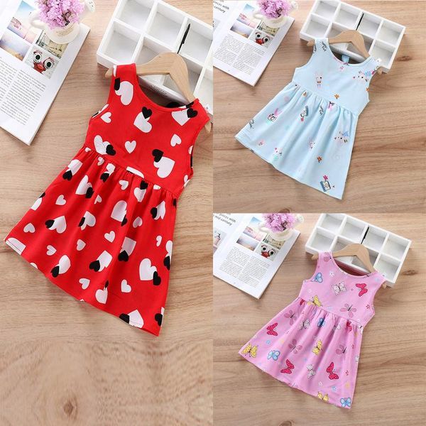 girl's dresses summer baby girls dress soft cotton colorful cartoon printing o-neck sleeveless cute children frills clothes vestidos, Red;yellow
girl's dresses summer baby girls dress soft cotton colorful cartoon printing o-neck sleeveless cute children frills clothes vestidos, Red;yellow