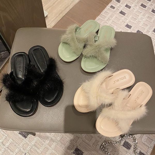 slippers arrival girl luxury fluffy fur ladies indoor warm furry flip flops women amazing plush slides wholesale, Black
slippers arrival girl luxury fluffy fur ladies indoor warm furry flip flops women amazing plush slides wholesale, Black