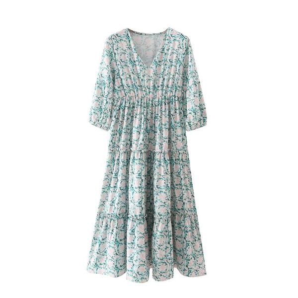 casual dresses in the summer of 21196 european and american wind dress printed v-neck long loose, Black;gray
casual dresses in the summer of 21196 european and american wind dress printed v-neck long loose, Black;gray