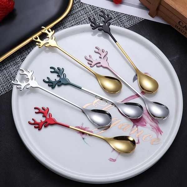 spoons 1pc 2021 year stainless steel christmas santa elk design coffee spoon stirring teaspoon xmas party decorations
spoons 1pc 2021 year stainless steel christmas santa elk design coffee spoon stirring teaspoon xmas party decorations