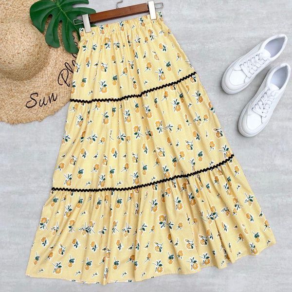 skirts women summer a-line skirt high waist flower print patchwork lace long loose fit casual style cake fashion midi, Black
skirts women summer a-line skirt high waist flower print patchwork lace long loose fit casual style cake fashion midi, Black