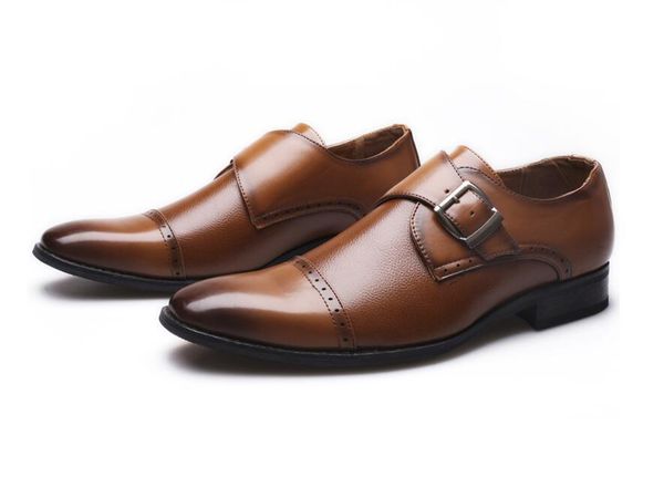 dress shoes pointed toe british business fashion wedding plus size men leather set foot single buckle men's, Black
dress shoes pointed toe british business fashion wedding plus size men leather set foot single buckle men's, Black