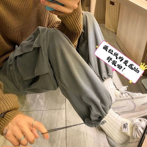 2021 winter thickened fleece men's warm fashion casual men streetwear wild hip-hop straight-leg pants mens j6i7, Black
2021 winter thickened fleece men's warm fashion casual men streetwear wild hip-hop straight-leg pants mens j6i7, Black