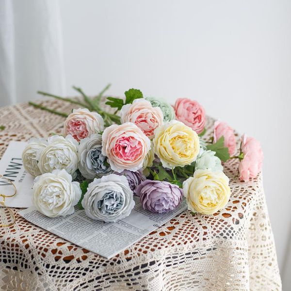 decorative flowers & wreaths 50cm pink rose silk peony 3 heads artificial bouquet fake for home wedding decoration indoor room decor
decorative flowers & wreaths 50cm pink rose silk peony 3 heads artificial bouquet fake for home wedding decoration indoor room decor